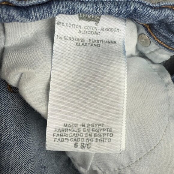 Levi's Jeans Women's Size 6 Straight Leg 505 Blue Mid Rise Stretch Denim Pants - Picture 5 of 7